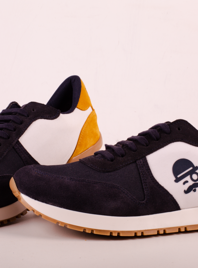 Zapatillas marino amarillo