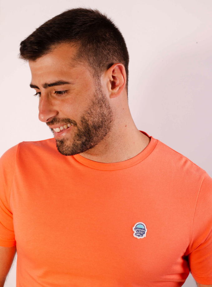 Camiseta aplique coral