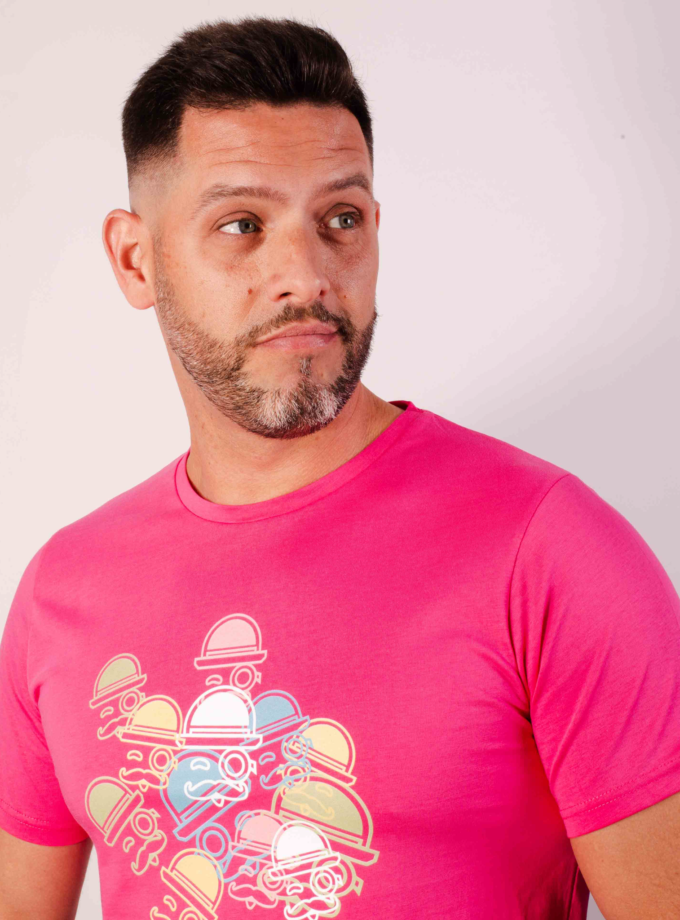 Camiseta clon fucsia