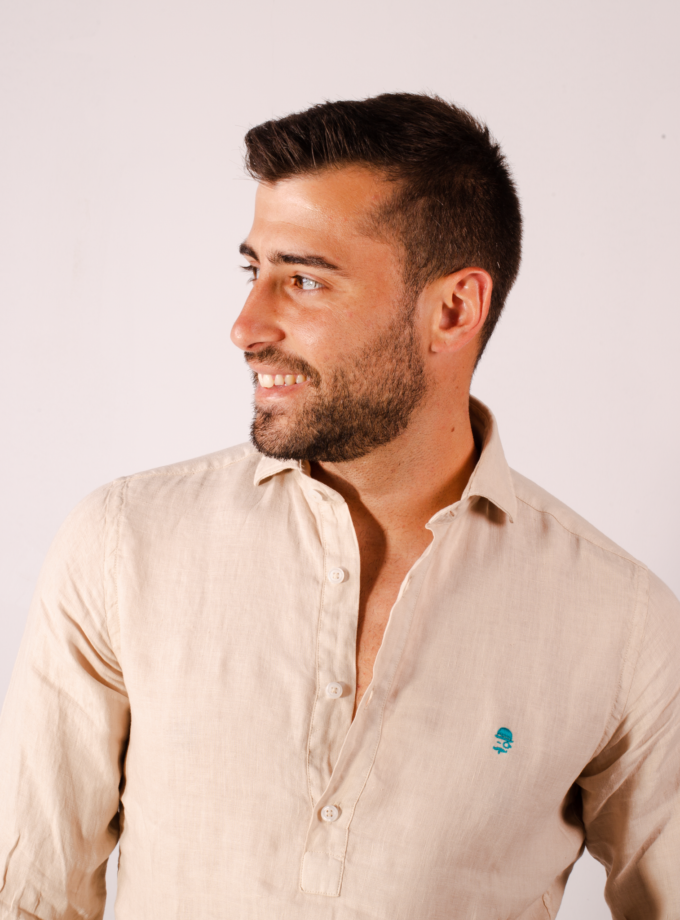 Camisa polera arena