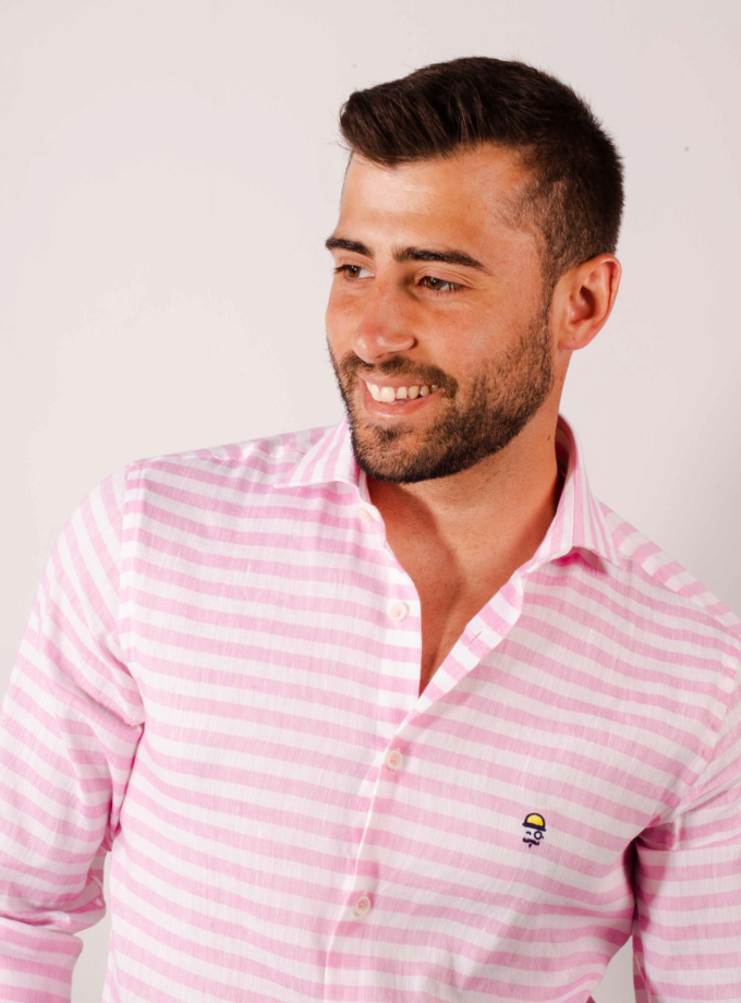 Camisa rayas rosa